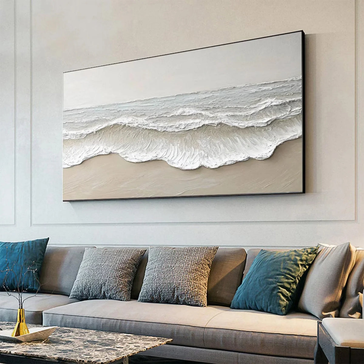Tranquil Ocean and Sky Canvas Artwork