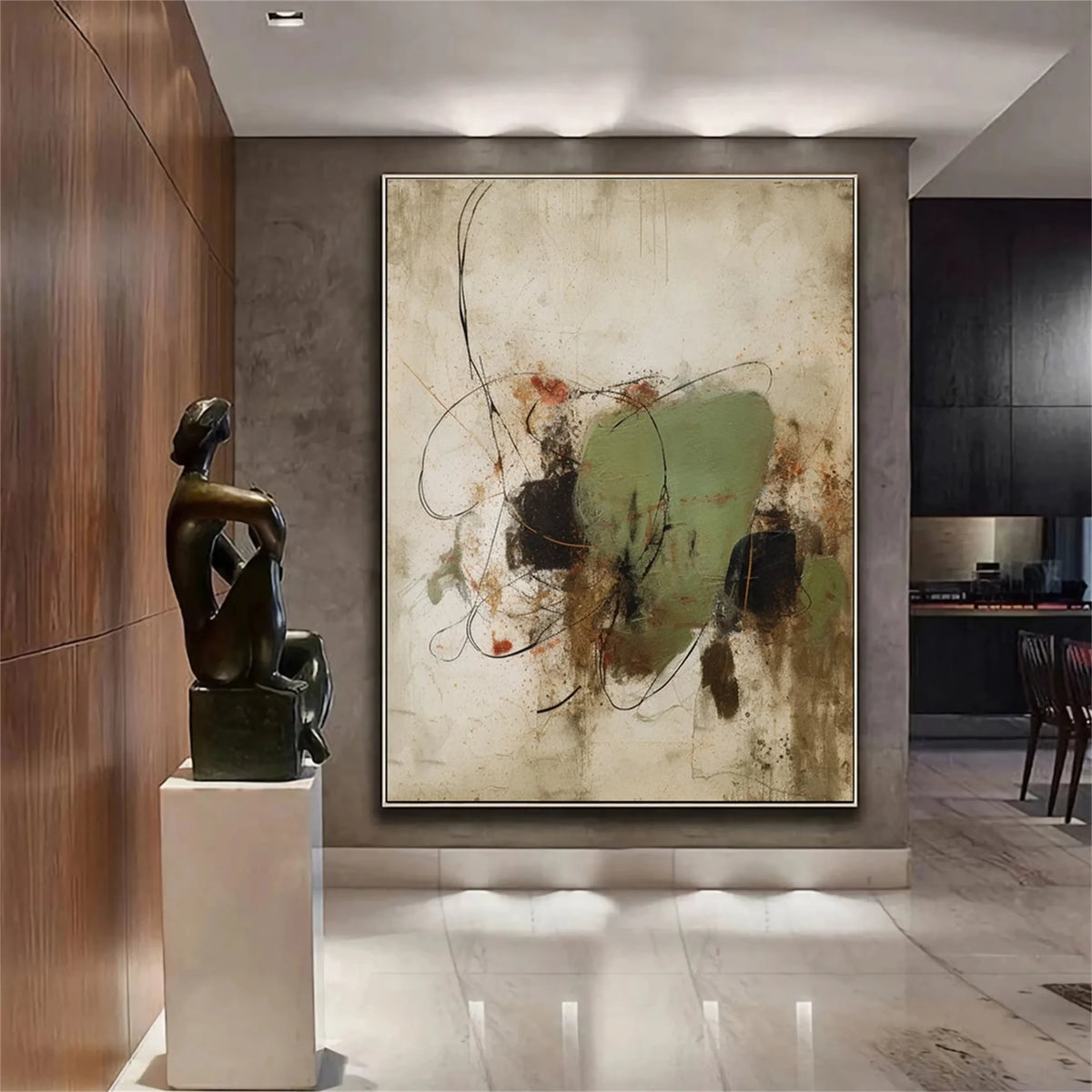 Modern Abstract Expression Canvas Painting