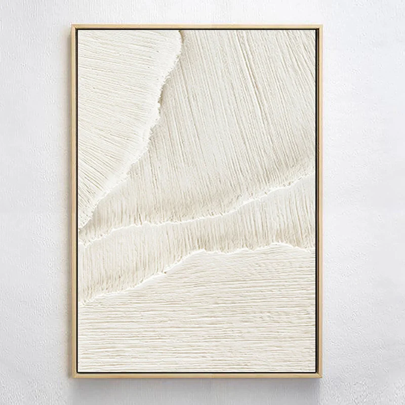 Minimalist Plaster Art with Textured Design