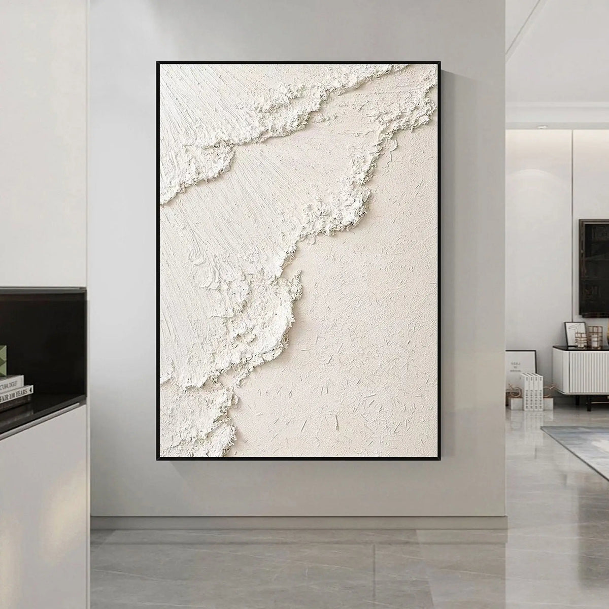 Minimalist Beige Textured Wall Art