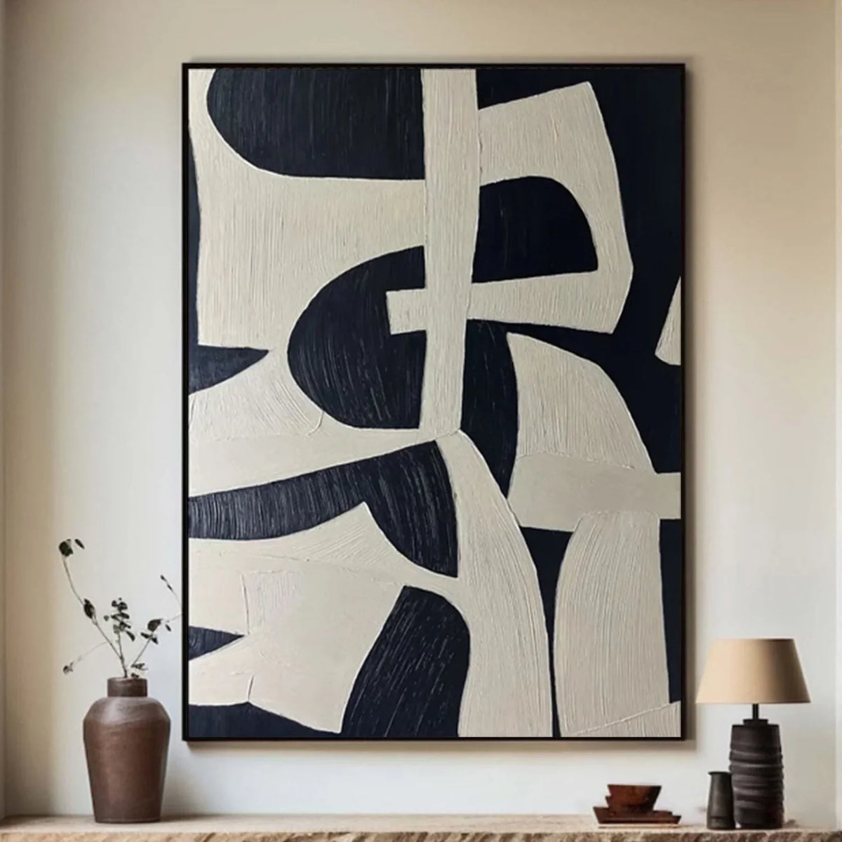 Calm and Harmonious Abstract Canvas Painting