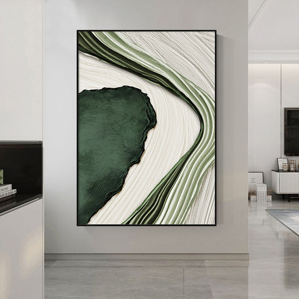 Expressive Modern Abstract Canvas Painting