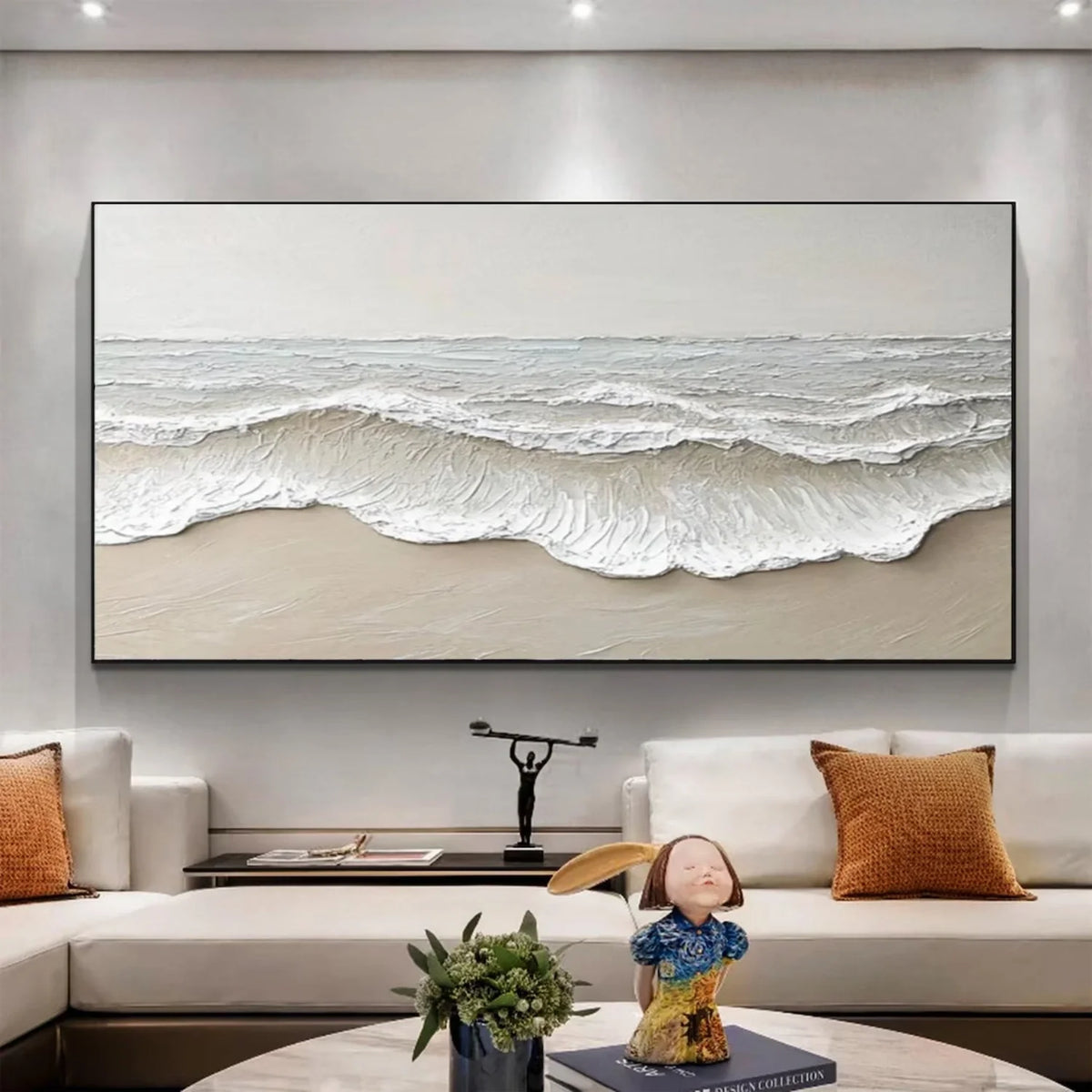 Tranquil Ocean and Sky Canvas Artwork
