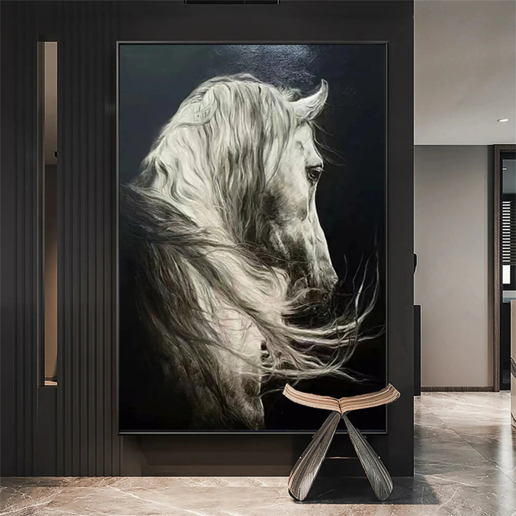 Horse-Inspired Canvas Painting
