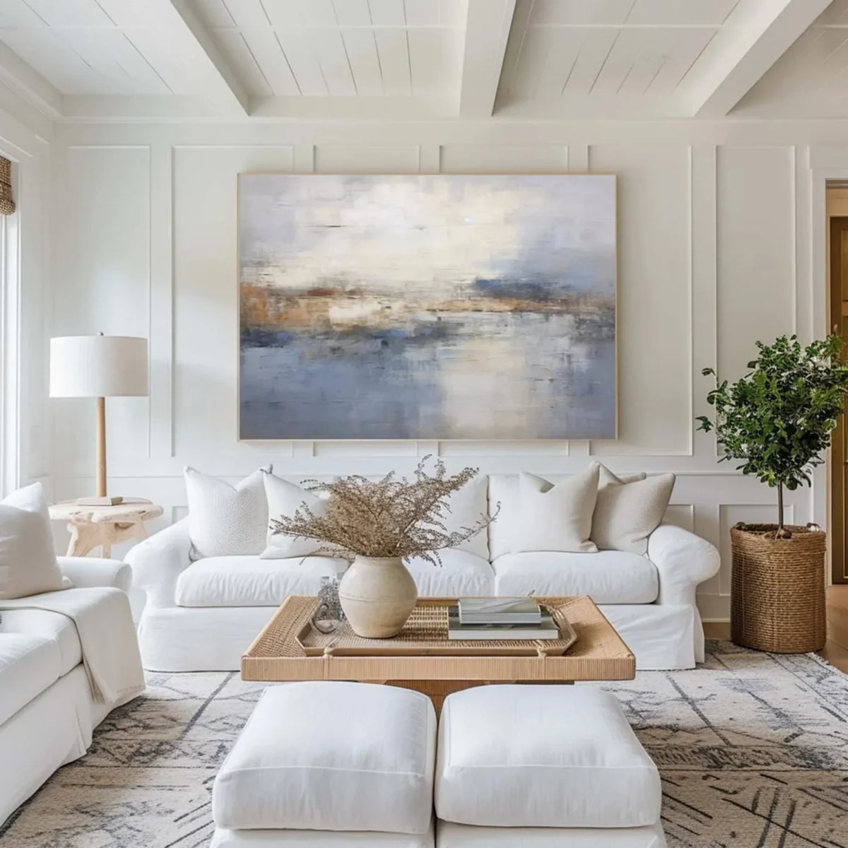 Tranquil Abstract Harmony Canvas Painting