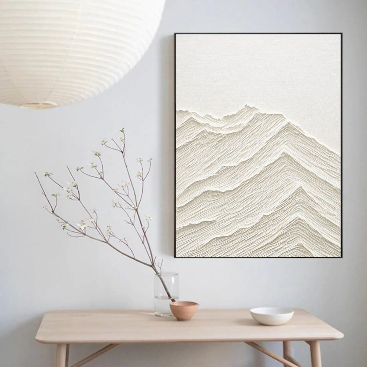 Minimalist Plaster Canvas with Textured Finish