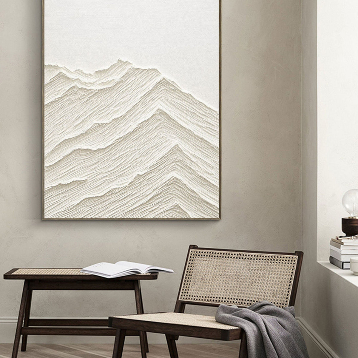 Minimalist Plaster Canvas with Textured Finish
