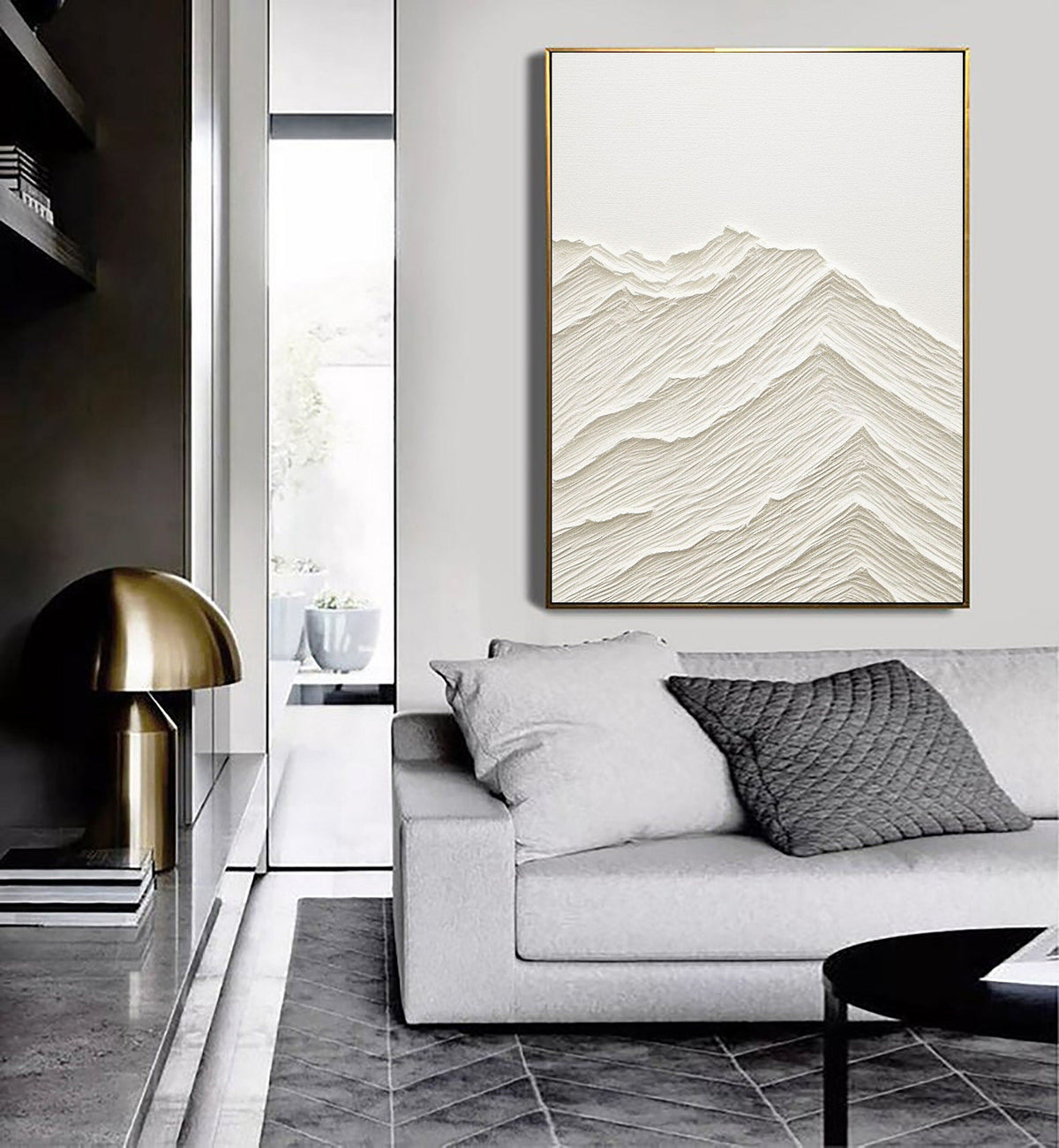 Minimalist Plaster Canvas with Textured Finish
