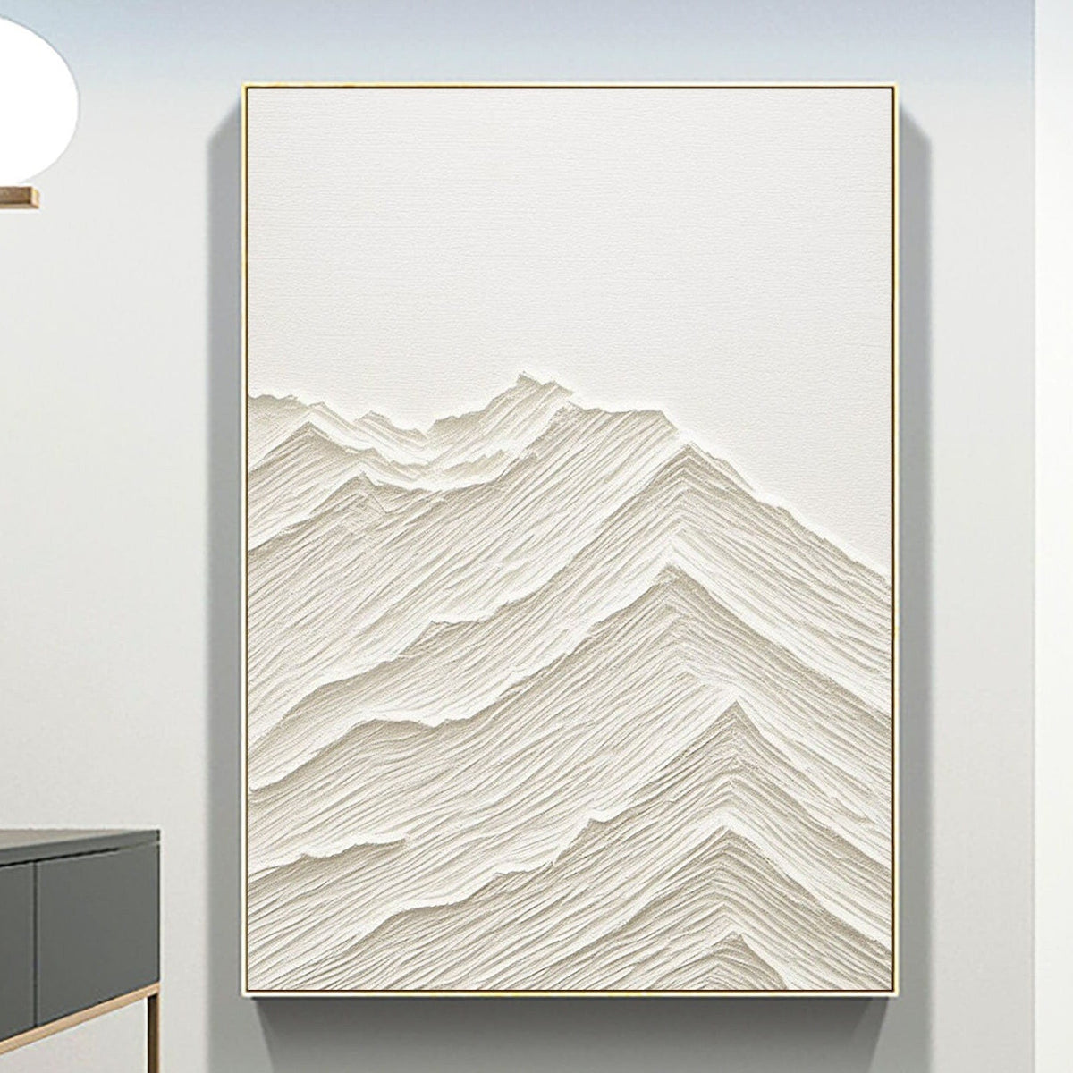 Minimalist Plaster Canvas with Textured Finish
