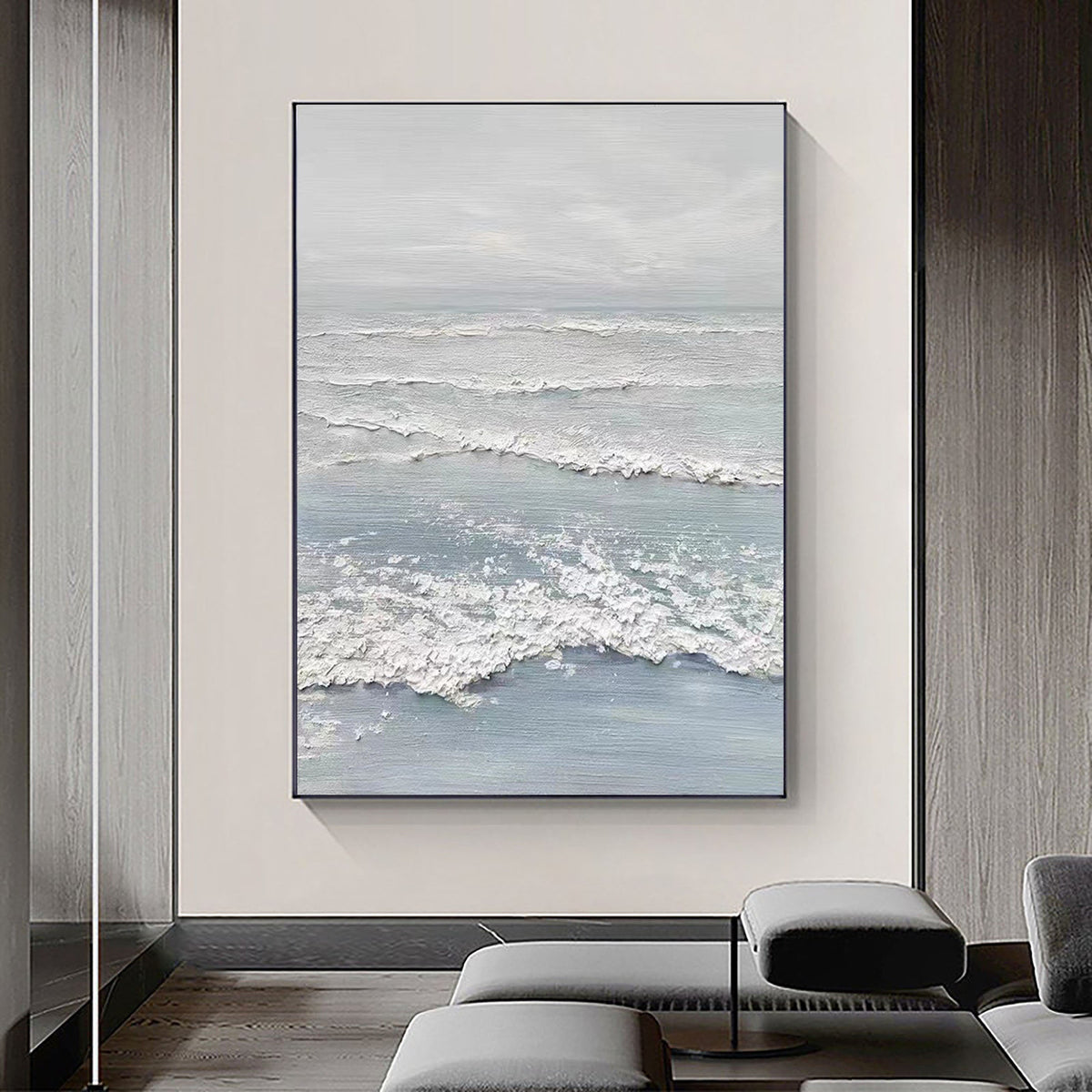 Atmospheric Ocean and Sky Canvas Painting