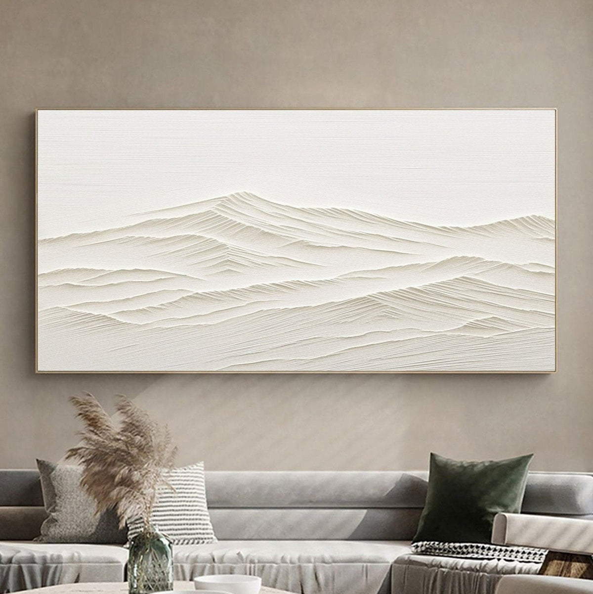 Minimalist Plaster Canvas with Textured Design