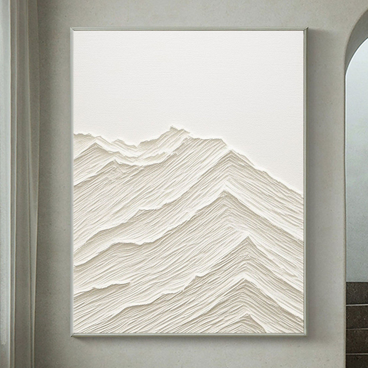 Minimalist Plaster Canvas with Textured Finish